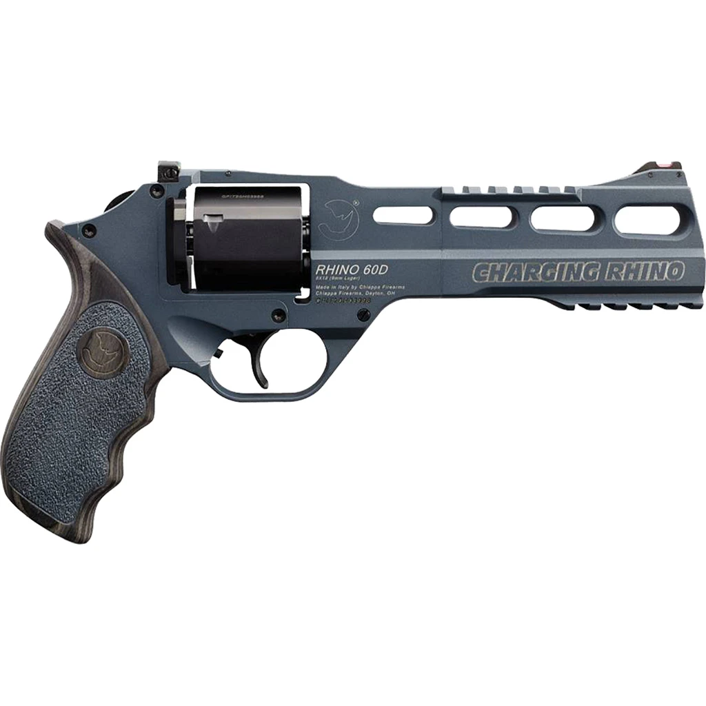 RHINO REVOLVER 60DS, CHARGING RHINO GEN. II, SLATE CERAKOTE, 6" BBL