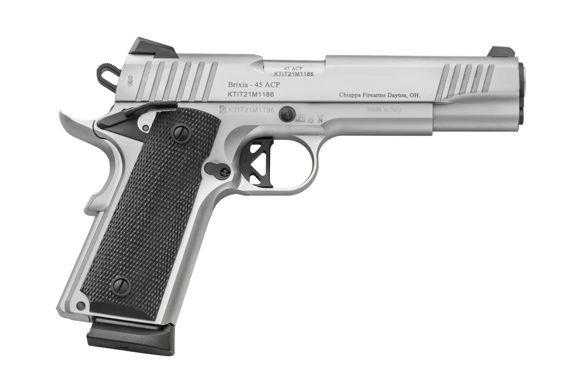 1911 SUPERIOR GRADE PISTOL, CHROME, 5" BBL