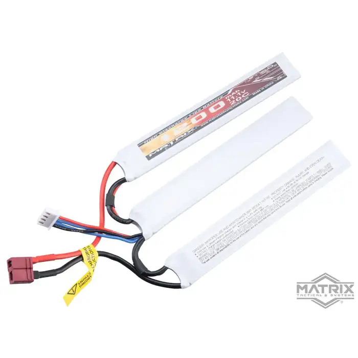 87428 - Matrix High Performance 11.1V Butterfly Type Airsoft LiPo Battery (Model: 1200mAh - 20C / Deans)