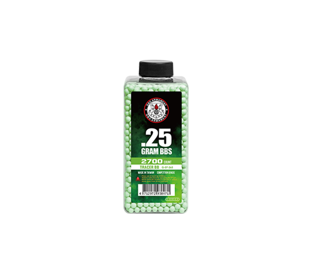 G-07-265 - 0.25g 2700R Green Tracer BBs